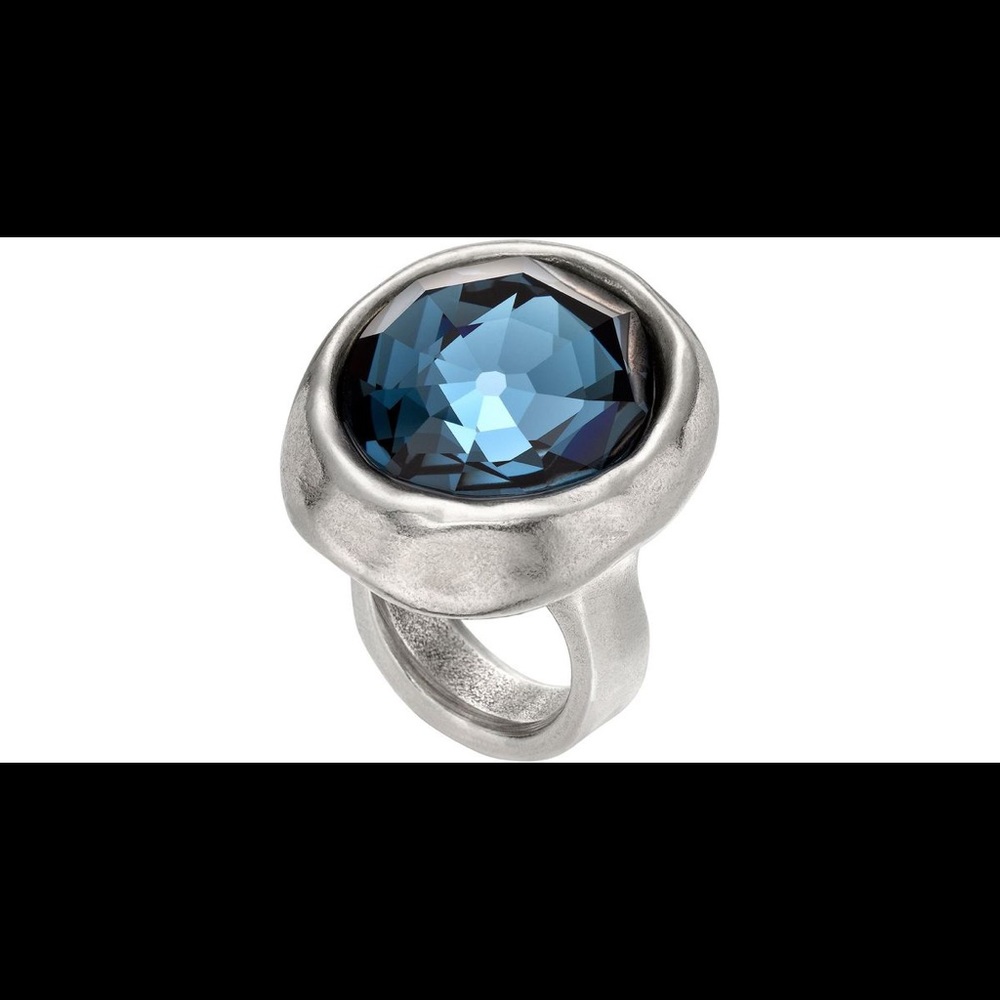 UNOde50| VAYA TELA “OH MY GOD” Blue Swarovski Ring